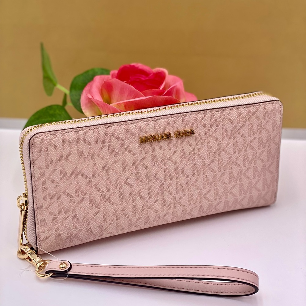 Michael Kors Large Continental Wallet Powder Blush Multi - Picture 7 of 12